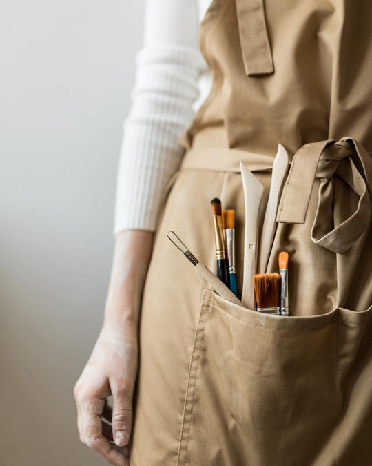 Latte Apron – Long Beige