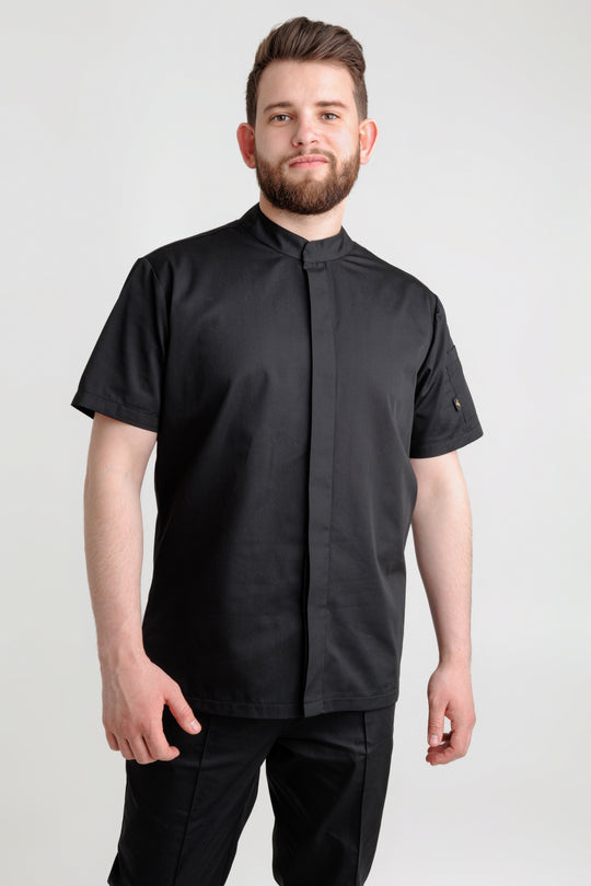 Madellin Men’s Chef Coat – Black