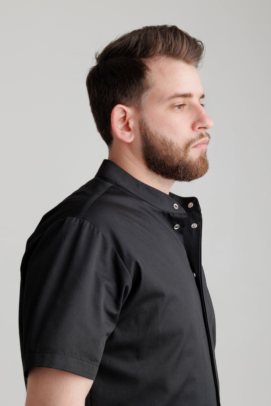 Madellin Men’s Chef Coat – Black