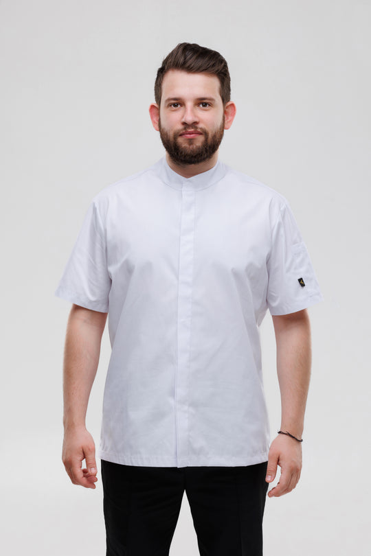 Madellin Men’s Chef Coat – White