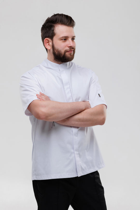 Madellin Men’s Chef Coat – White