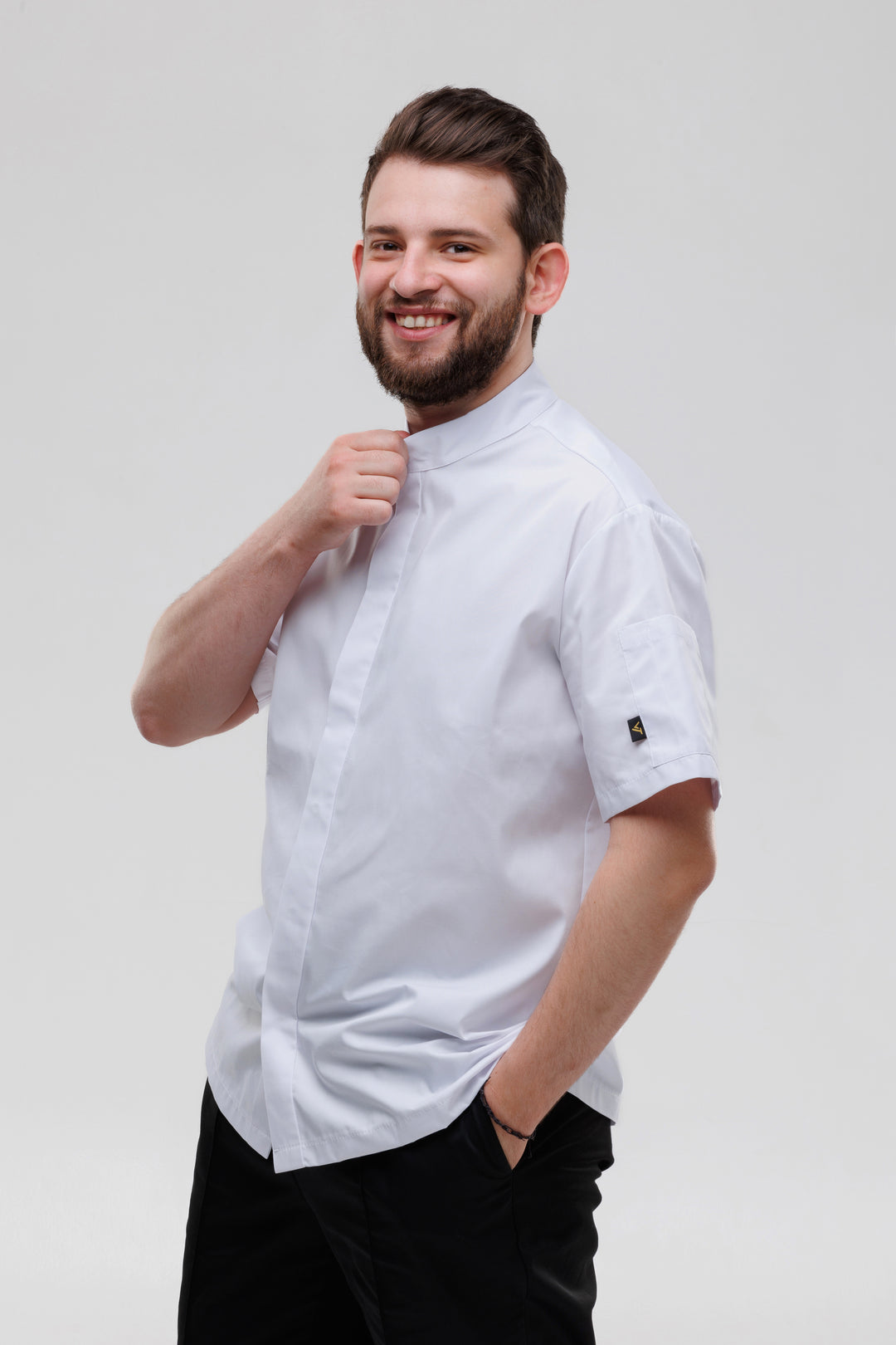 Madellin Men’s Chef Coat – White