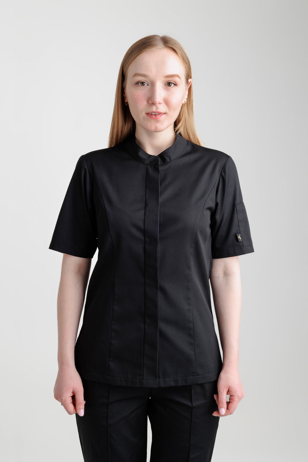 Madellin Women’s Chef Coat – Black