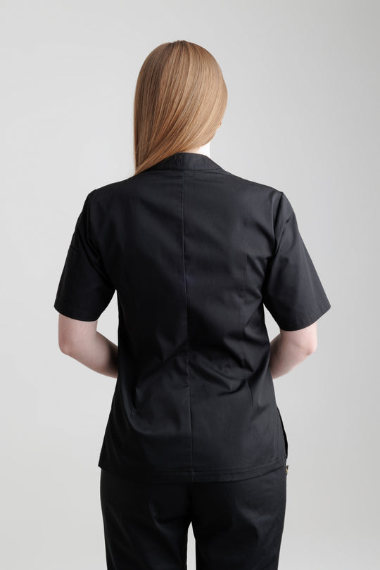 Madellin Women’s Chef Coat – Black