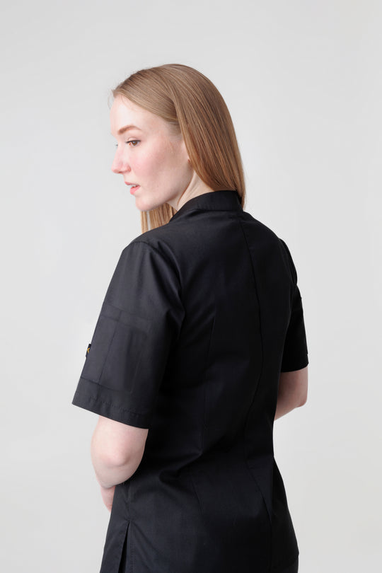 Madellin Women’s Chef Coat – Black