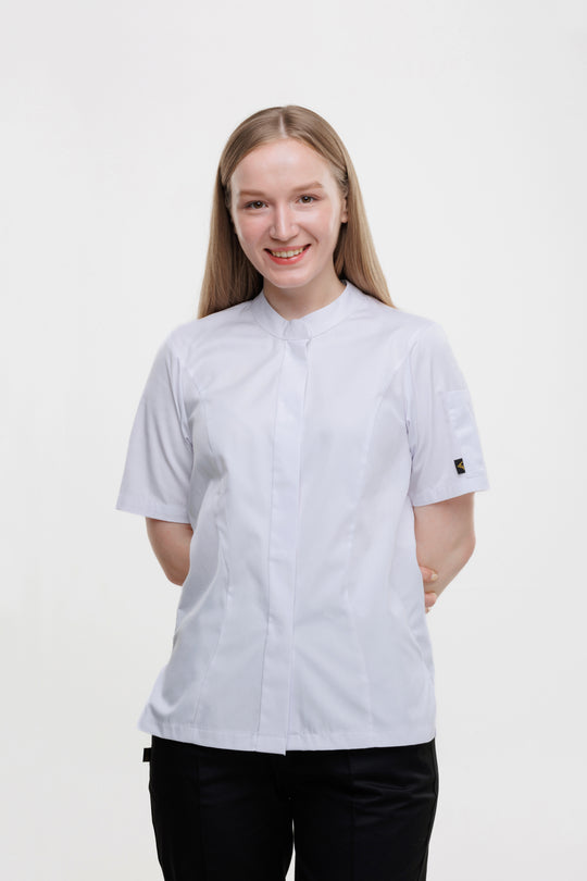 Madellin Women’s Chef Coat – White