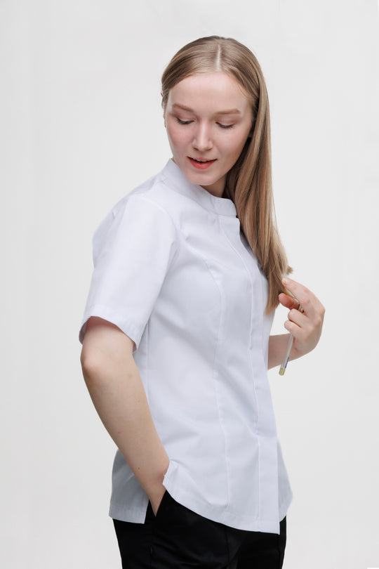 Madellin Women’s Chef Coat – White