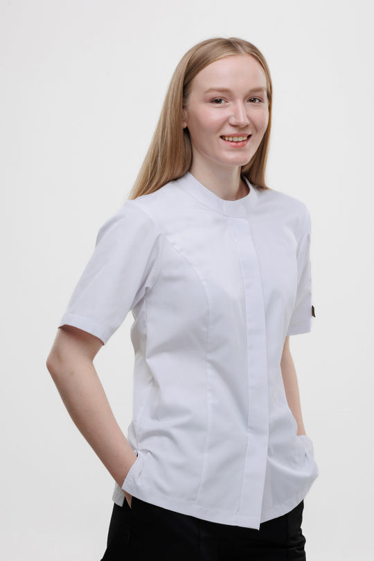 Madellin Women’s Chef Coat – White