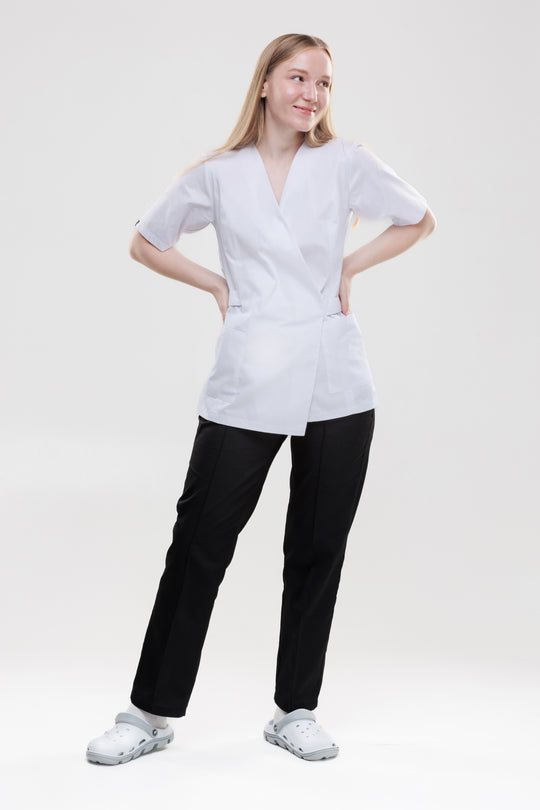 Verona Medical & Work Coat – White