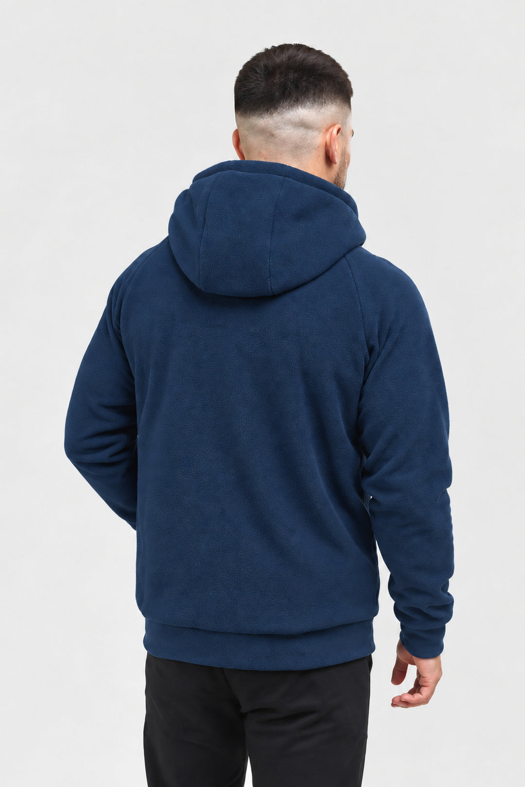 Men’s Hooded Fleece Jacket Synevyr 260 – Dark Blue
