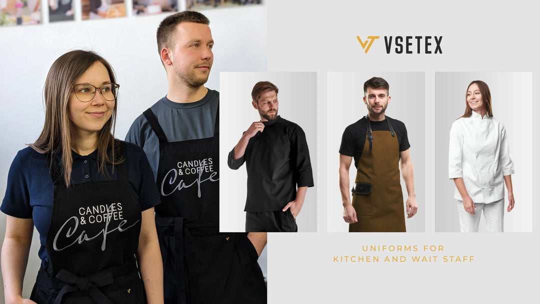 VSETEX uniforms and aprons for kitchen and wait staff